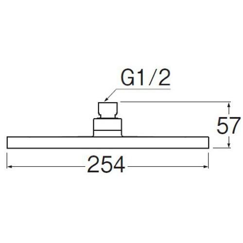 SANEI(サンエイ) 回転シャワーヘッド オーバーヘッドシャワー用 G1/2 S1040F5_2