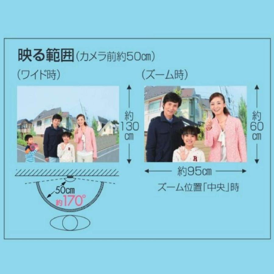 アイホン インターホン ドアホン 玄関子機 カメラ付 自動交互通話 壁取付 防塵 防まつ IP54相当 SDカード対応 黒 2.75×9.7×12.9_2