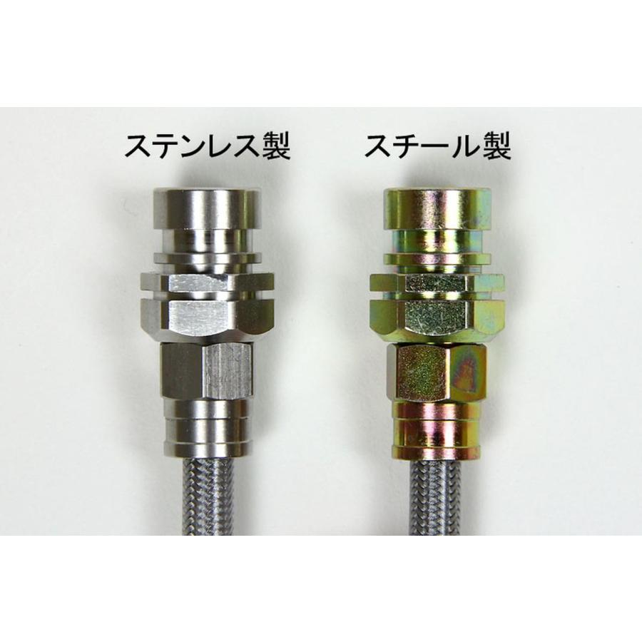 SWAGE-LINEブレーキホースキット/クリアホース/ステンレス製フィッティング仕様 クリアコート 200ケイ ハイエース 4WDワイドボディ SW_4