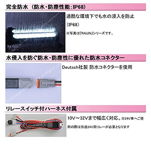 IPF フォグランプ 作業灯 ワークライト LED 2インチ 角型 2200lm(1,600
