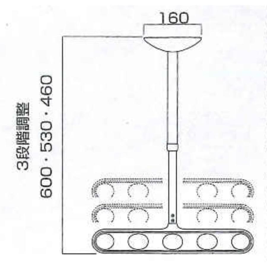 川口技研 軒天用物干し ホスクリーン ZA-0645-PW ピュアホワイト 2本1組