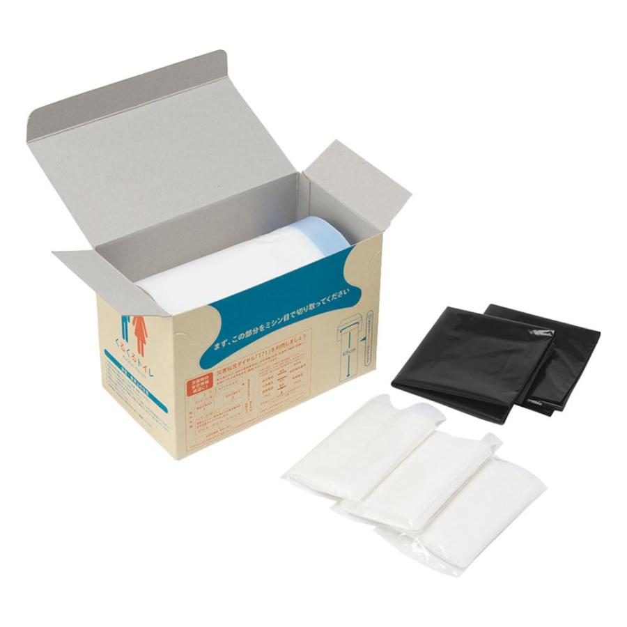 三和製作所 非常用トイレ袋 くるくるトイレ (100回分)_5