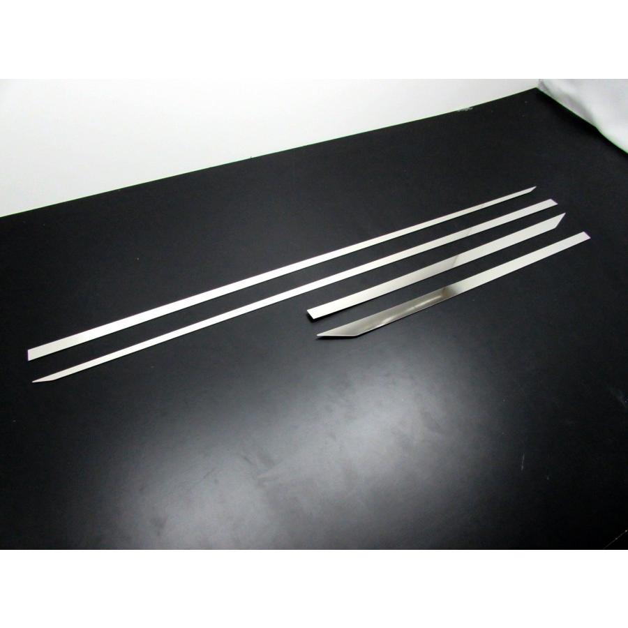 BRIGHTZ ムーヴカスタム LA100S LA110S 超鏡面ステンレスメッキサイドドアモール 4PC 【 SID-MOL-068 】 LA LA_1