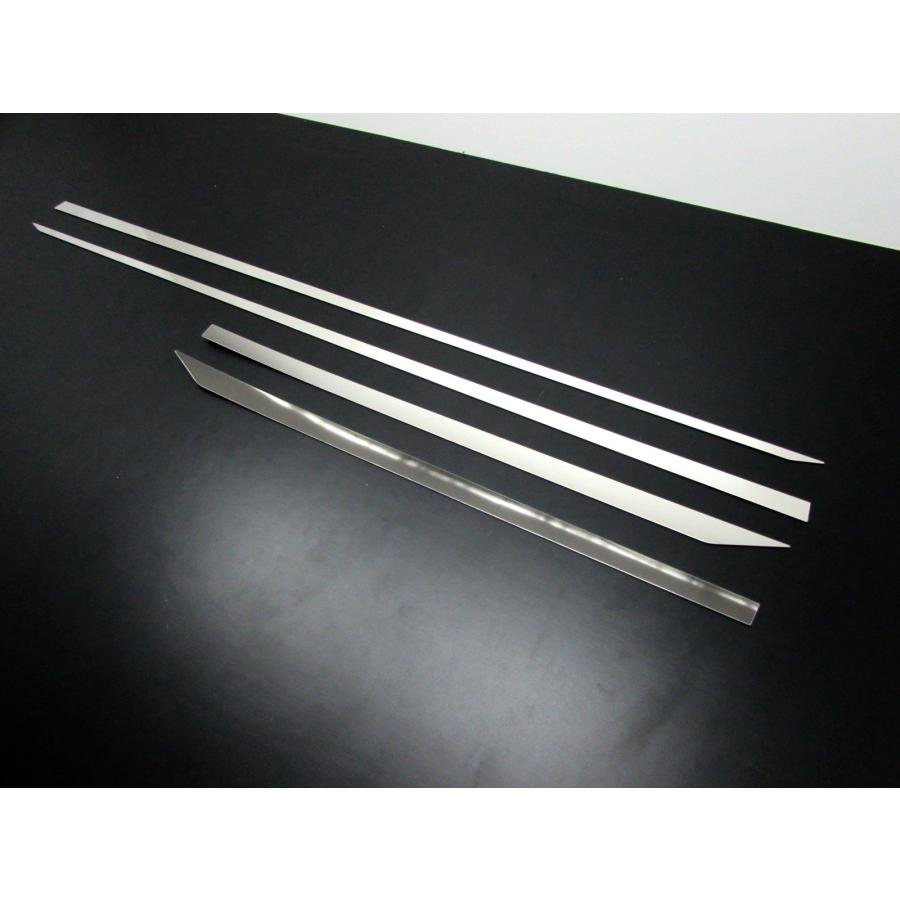 BRIGHTZ ムーヴカスタム LA100S LA110S 超鏡面ステンレスメッキサイドドアモール 4PC 【 SID-MOL-068 】 LA LA_2