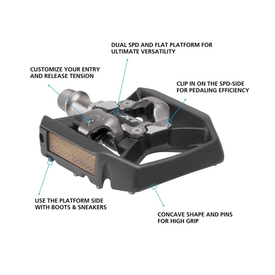 SHIMANO(シマノ) PD-T8000 リフレクター付 付属クリート/SM-SH56 EPDT8000 ブラック_1