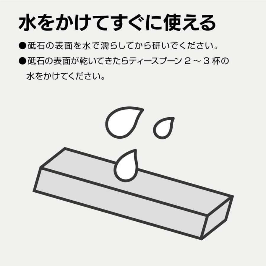 ナニワ(NANIWA) 本職用砥石 剛研 輝ツイン(2本組) #5000・#12000 研ぎ台兼収納ケース付き 210×70×10mm NW-5120_4