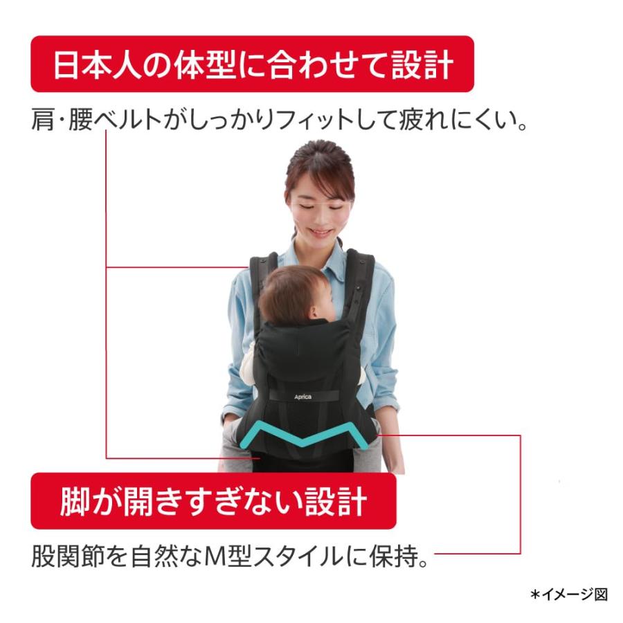 Aprica(アップリカ) 抱っこ紐 コランハグ ライト 0か月~36か月まで