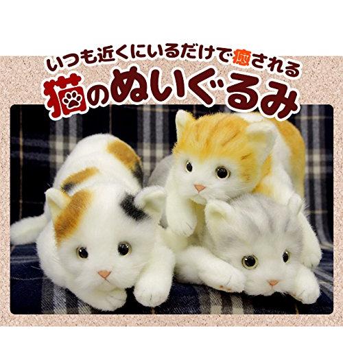 リアルシリーズ 日本製 リアルな猫のぬいぐるみ 58cm (クロネコL目明き)_3