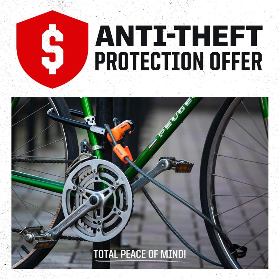 クリプトナイト) Kryptonite 自転車用U字ロック ケーブル付き
