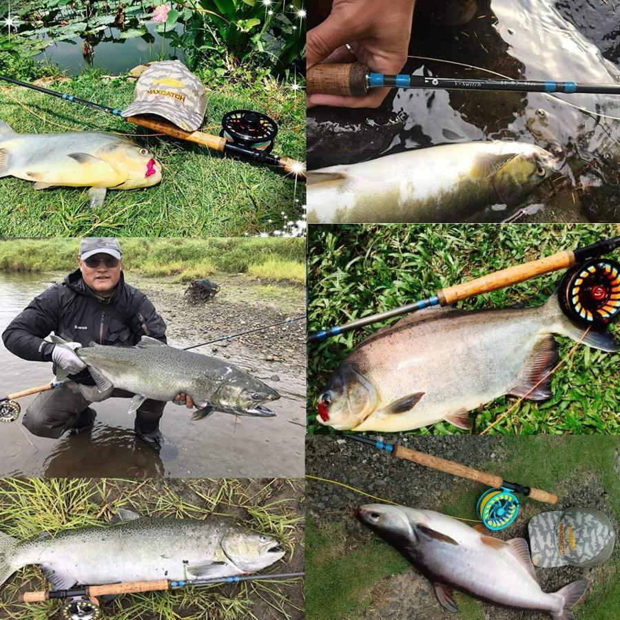 M MAXIMUMCATCH Maxcatch 両手スイッチロッド フライロッド カーボン4ピースロッド (11ft 5wt)