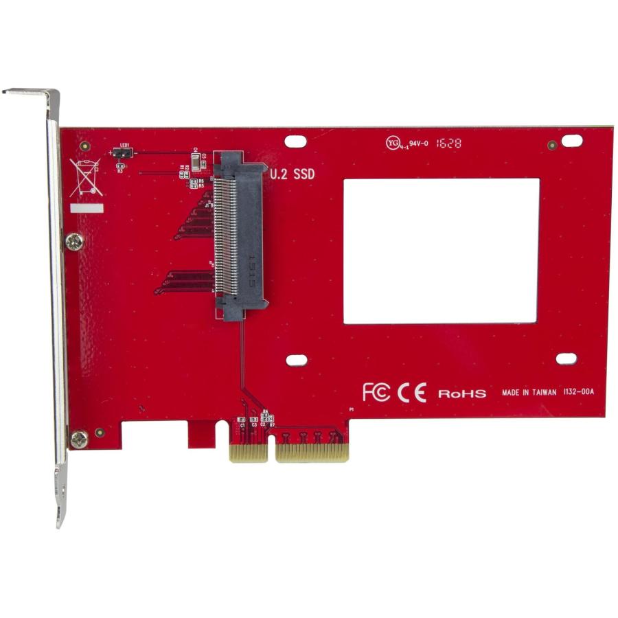 StarTech.com 2.5インチU.2 NVMe SSD対応U.2 - PCIeアダプタ SFF-8639コネクタ搭載 PCI Expressの画像