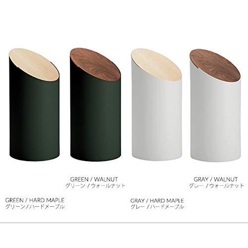 MOHEIM SWING BIN M (8L) スウィングビン ゴミ箱 フタ付き (ホワイト/ハードメープル)_4