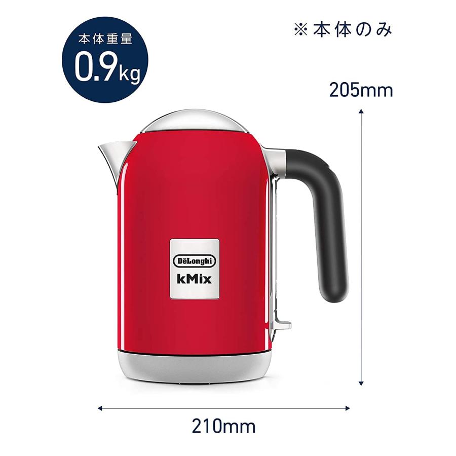 De'Longhi (デロンギ) 電気ケトル ケーミックス [kMix] ZJX650J-RD