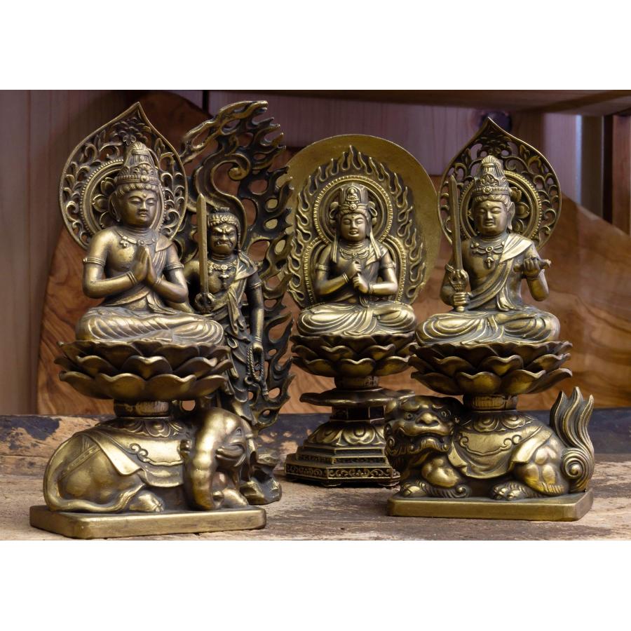 仏像 普賢菩薩 15cm（古美金仕上げ） 仏師：牧田秀雲 原型＿（辰・巳年生まれ）十二支守り本尊 高岡銅器(ふげんぼさつ)_8