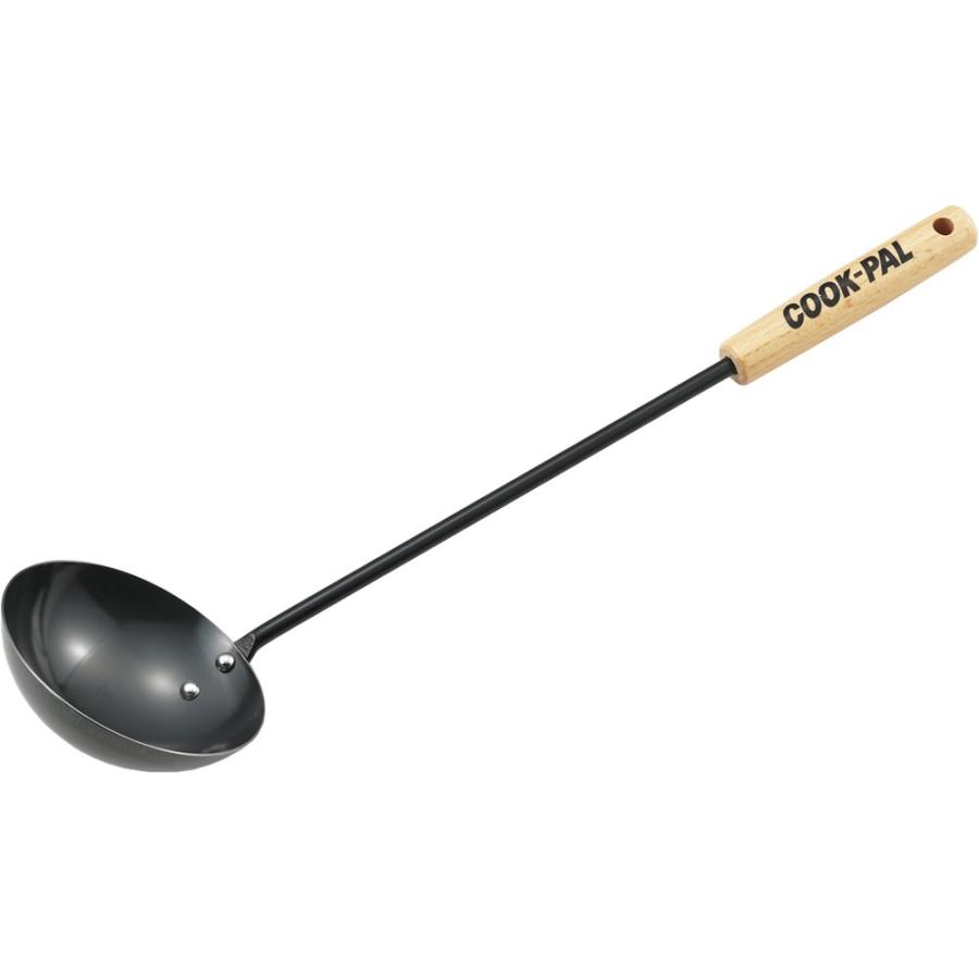 ヨシカワ(Yoshikawa) 日本製 おたま ブラック 40.8cm クックパル 中華