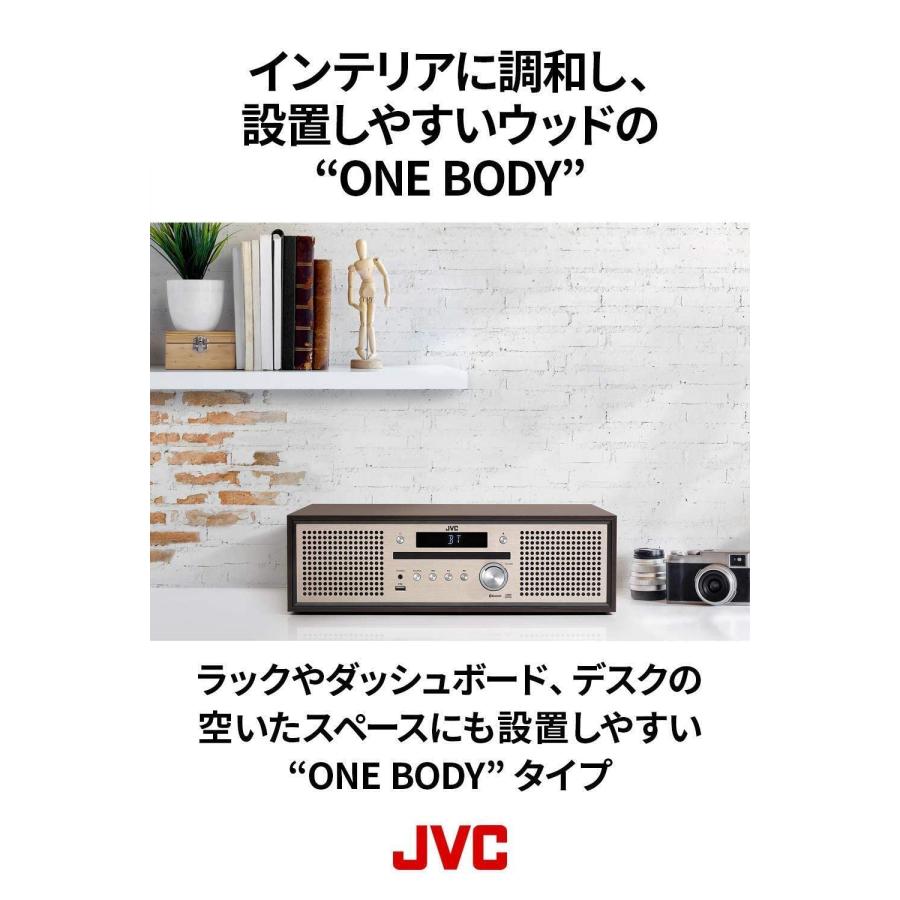 JVCケンウッド JVC NX-W30 ミニコンポ Bluetooth 4.2 EDR 搭載 ウッドキャビネット ウォールナット ONEBODY CD_2