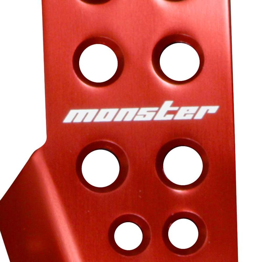 スポーツドライビングペダルカバー レッドアルマイトジムニーJB64W JB74W MONSTER SPORT スポーツドライビングペダルカバー レッドアルマイト