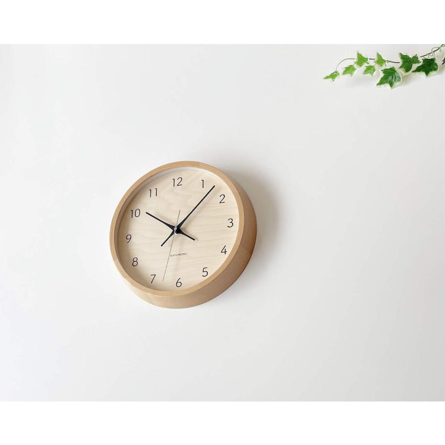 KATOMOKU Muku Clock 7 掛け時計 連続秒針ムーブメント km-83NARC