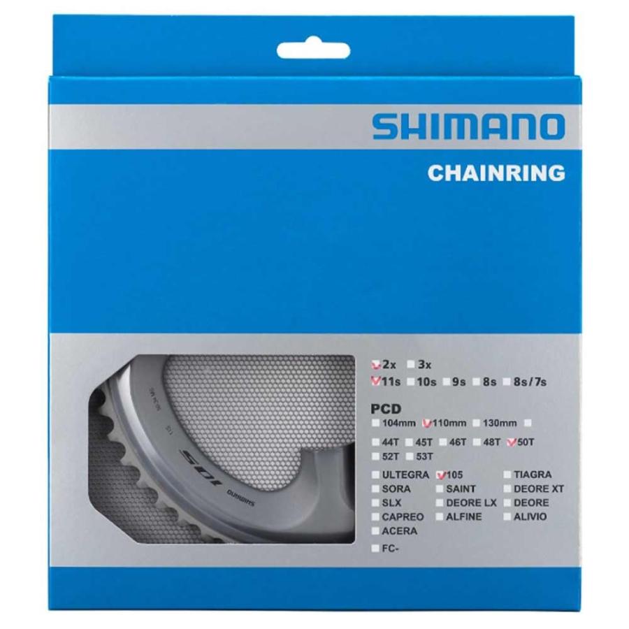 シマノ(SHIMANO) リペアパーツ チェーンリング 50T-MS (シルバー)50
