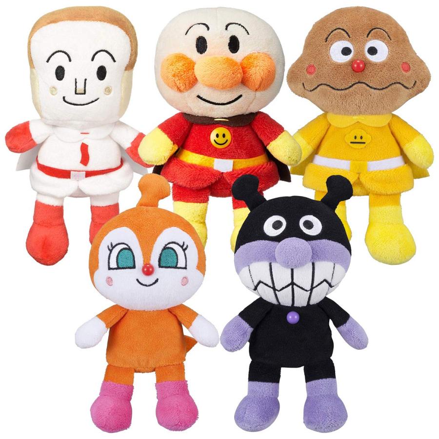 ぬいぐるみ なか セガトイズ(SEGA TOYS) アンパンマン プリちぃビーンズS Plus 5体
