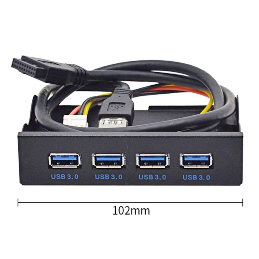 3.5インチフロッピーベイ用CY USB-CおよびUSB 3.0ハブ4ポートフロントパネルからマザーボード20ピンコネクタケーブル_3
