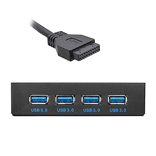 3.5インチフロッピーベイ用CY USB-CおよびUSB 3.0ハブ4ポートフロントパネルからマザーボード20ピンコネクタケーブル_6