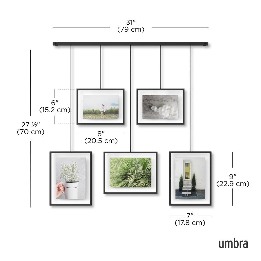 umbra フォトフレーム フォト ディスプレイ 写真 ポストカード 2L 壁掛け 吊り下げ インテリア W66×D1×H64.5cm アンブラ イグ
