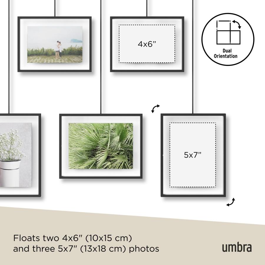 umbra フォトフレーム フォト ディスプレイ 写真 ポストカード 2L 壁掛け 吊り下げ インテリア W66×D1×H64.5cm アンブラ イグ