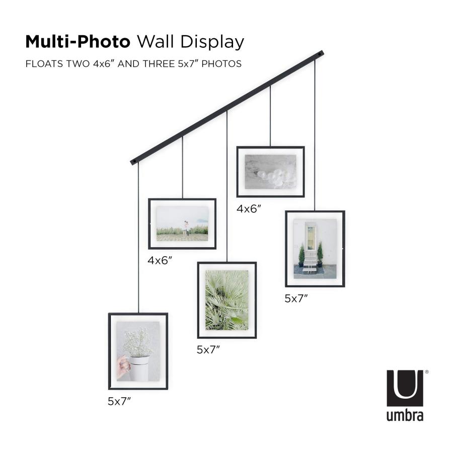 umbra フォトフレーム フォト ディスプレイ 写真 ポストカード 2L 壁掛け 吊り下げ インテリア W66×D1×H64.5cm アンブラ イグ