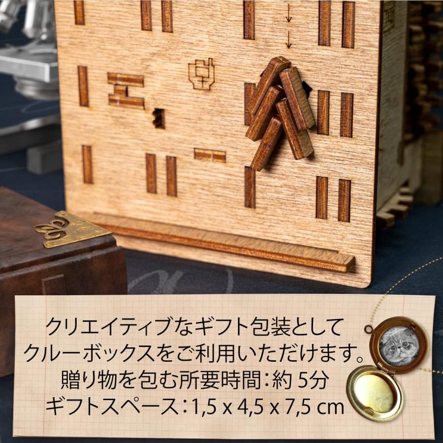iDventure Cluebox 3D立体パズル クルーボックス 頭の体操木製3D難解パズル 脱出ゲーム シュレーディンガーの猫 箱型ロジックゲーム_2