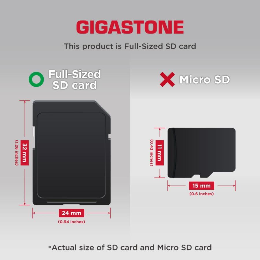 【5年保証】GIGASTONE 16GB SDカード 5個セット SDHC UHS-I U1 C10 80MB/s メモリーカード フルHD ビデオ_1