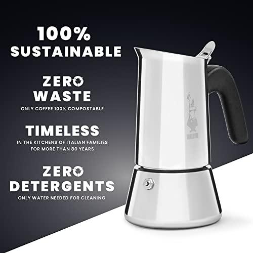 Bialetti (ビアレッティ) ヴィーナス 2カップ用 ステンレスモデル 直火式 ( コーヒーメーカー エスプレッソメーカー マキネッタ )の画像