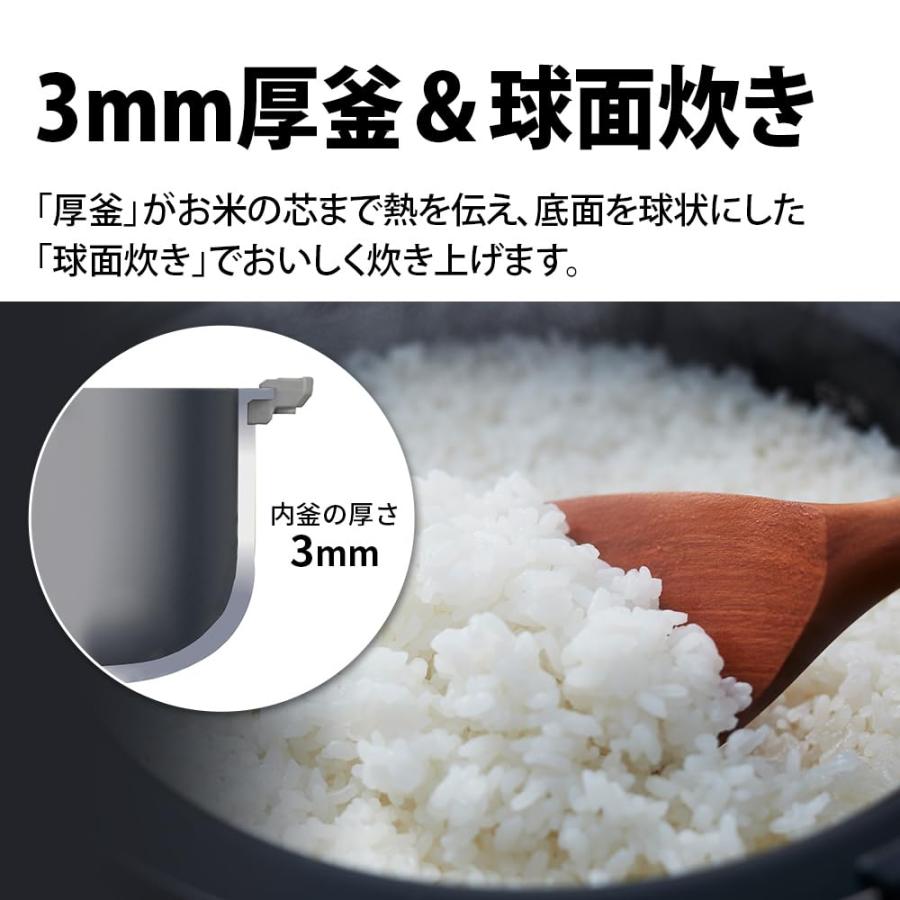シャープ 炊飯器 KS-CF05B-W 3合 一人暮らし マイコン パン調理機能