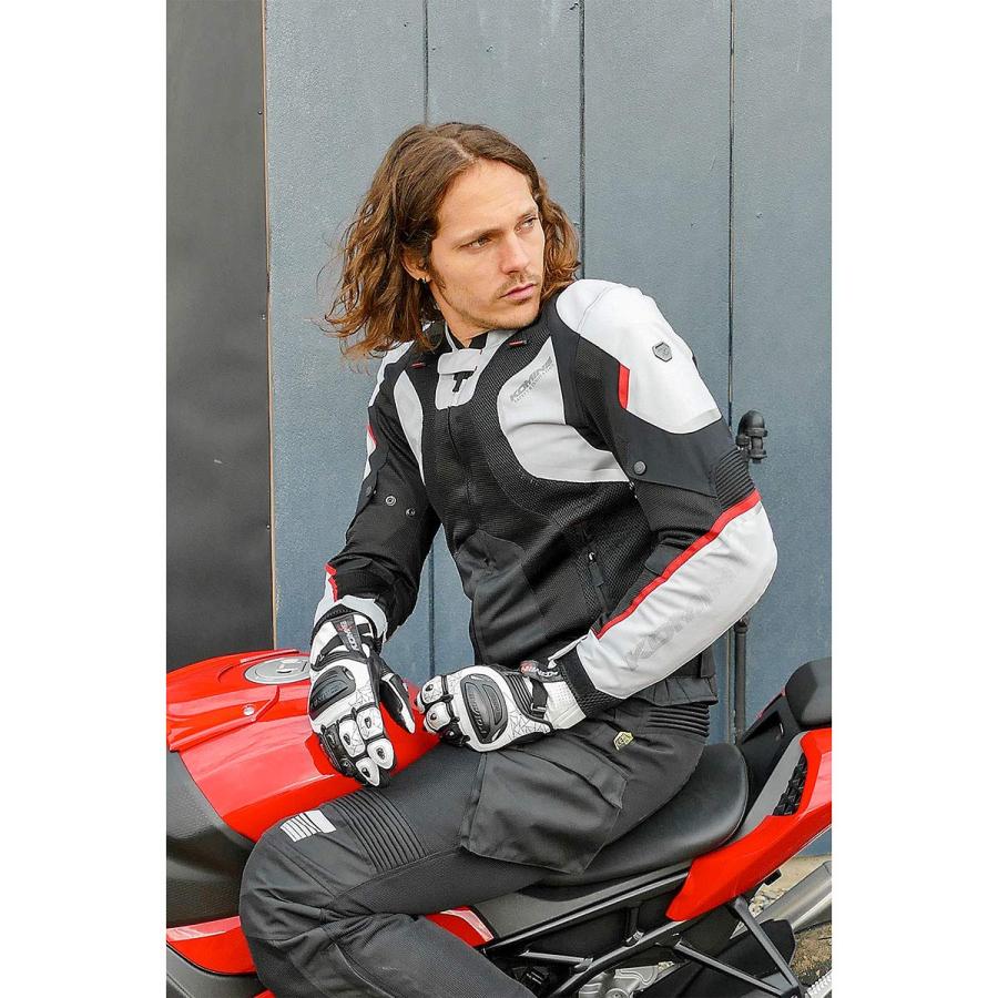 [コミネ] バイク用 グローブ チタニウムスポーツグローブ ブラック L GK-236 12970 春夏秋向け 本革 カーボン ストレッチ素材 チタン_8