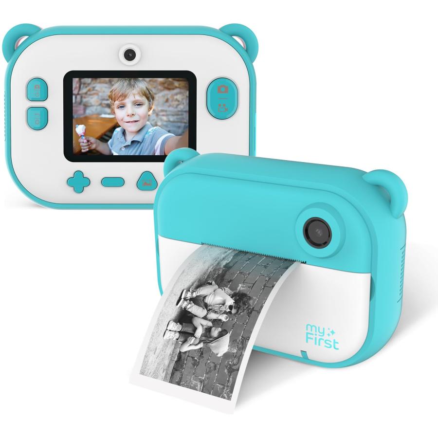 myFirst Camera Insta 2 【インクレス・その場で印刷】1200万画素 デュアルレンズ タイマー撮影 10秒印刷 超軽量 ブルーの画像