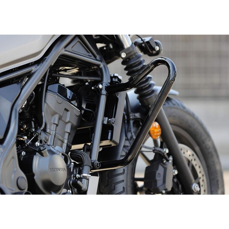 キジマ(Kijima) レブル250/CL250('17-'24) 発動機かばい立て スチール写真製 黒いこと 405-238 HONDA REBEL