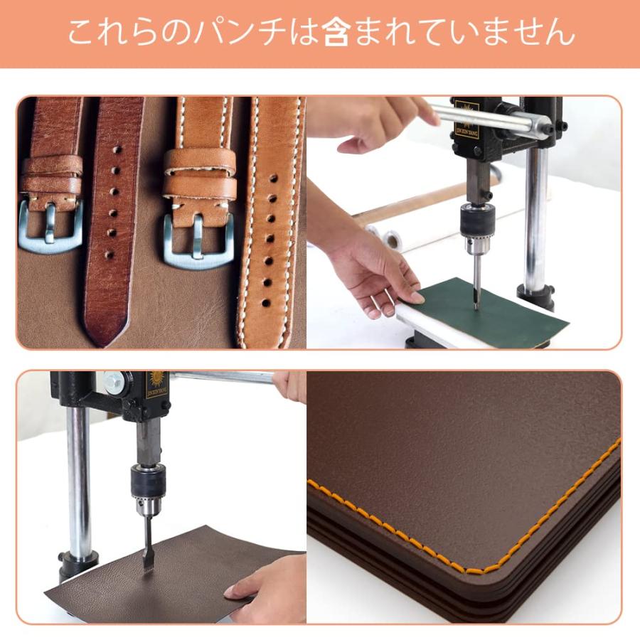 TOAUTO ハンドプレス機 ハンドプレス レザークラフト ハンディプレス 穴あけ機 目打ち ハトメ 穴あけパンチ 穴開け 革細工(レザーパンチ ハト