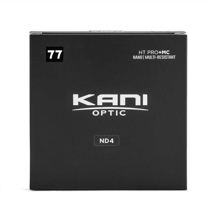 KANI 77mm NDフィルター HT PRO+ MC ND4 減光効果2絞り分 色カブリ抑制 低反射 薄枠 撥水 撥油 防汚 ナノコーティング 8_1