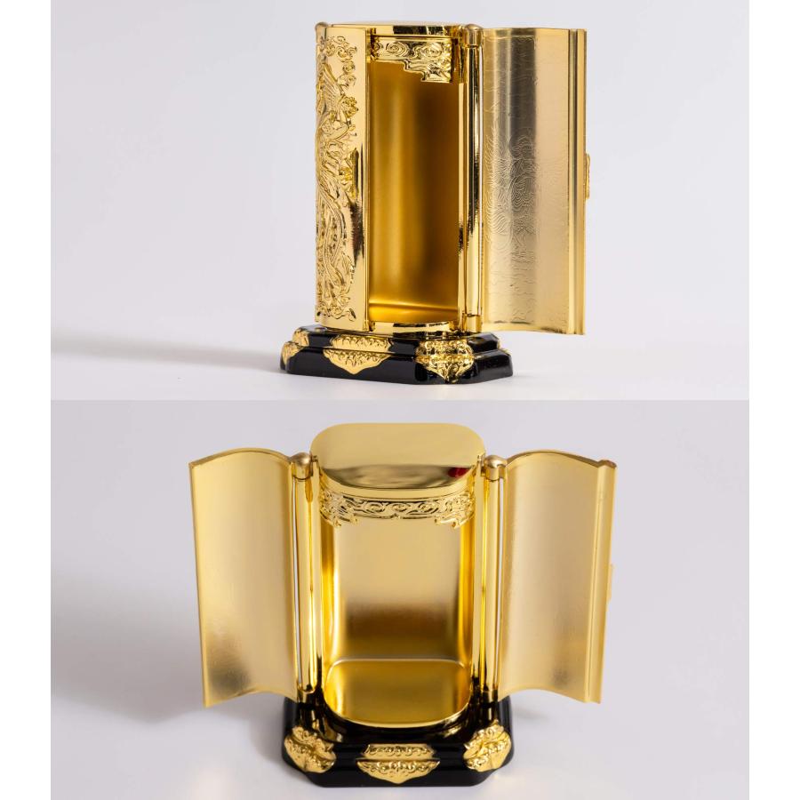厨子（２号 金メッキ/24金）＿仏像 高岡銅器_4