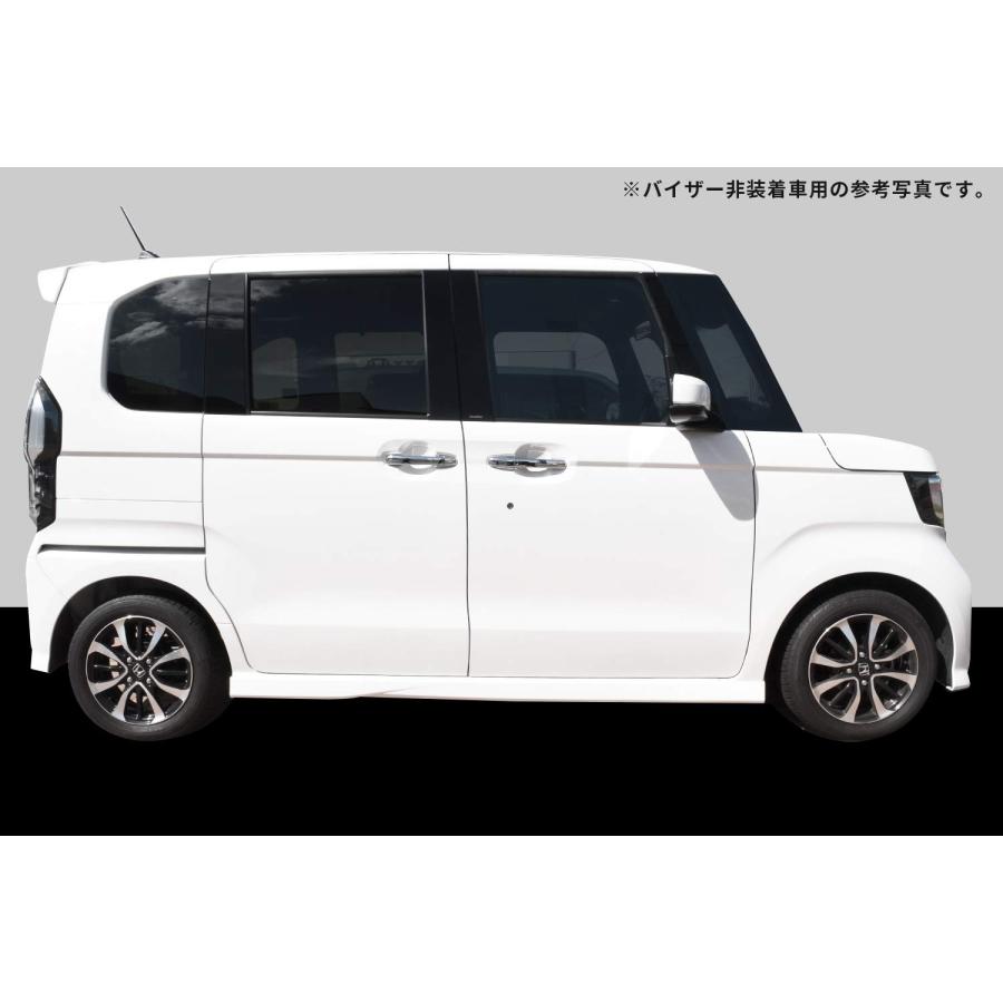 N-BOX JF3 JF4 ピラーガーニッシュ ピアノブラック 8P バイザー SecondStage ホンダ N-BOX JF3 JF4 ピラーガーニッシュ 純正バイザー