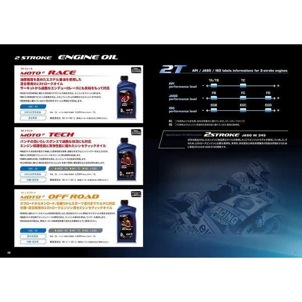 エルフ(ELF) エンジンオイル MOTO 2 TECH (2ストローク) バイク用 全