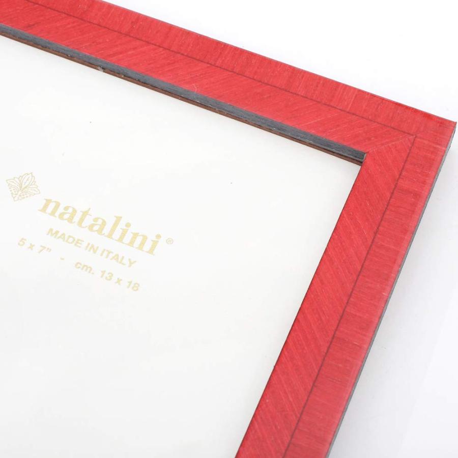 【NATALINI】 イタリア製 ナタリーニ 写真立て ハンドメイド 赤色 レッド ロッソ インテリア 木製 写真入れ ベルガモの画像