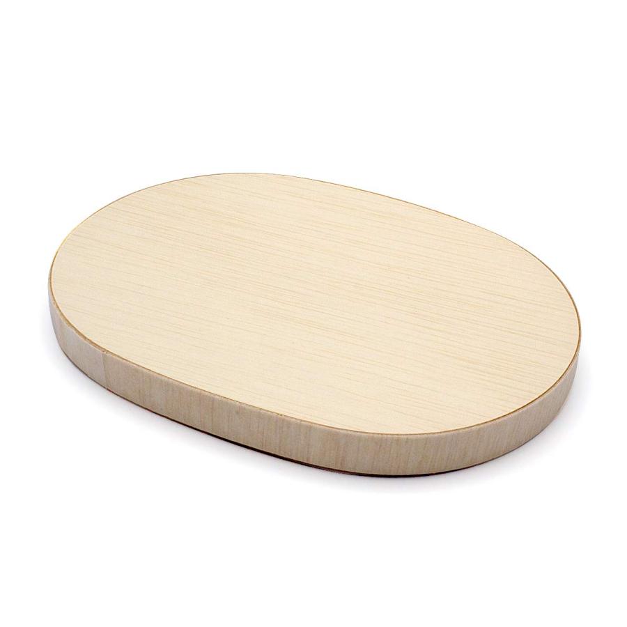 KAYU PACKAGE 楕円 DAEN 木 蓋 Mサイズ 127x176x15mm 1パック 25個