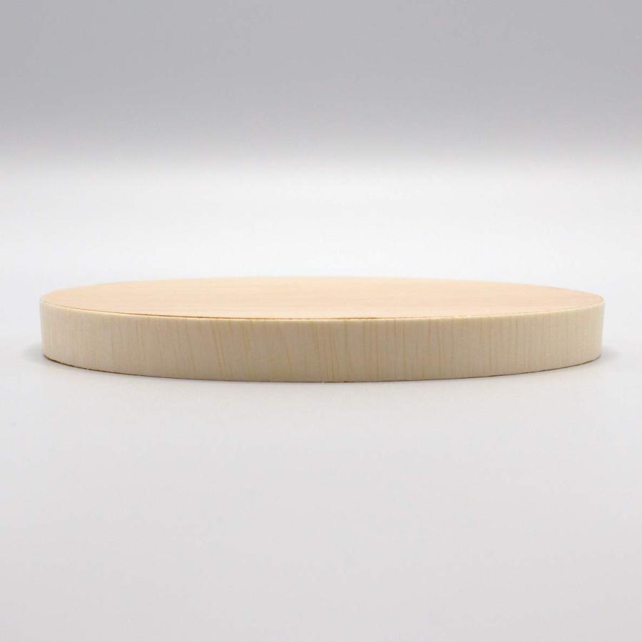 KAYU PACKAGE 楕円 DAEN 木 蓋 Mサイズ 127x176x15mm 1パック 25個