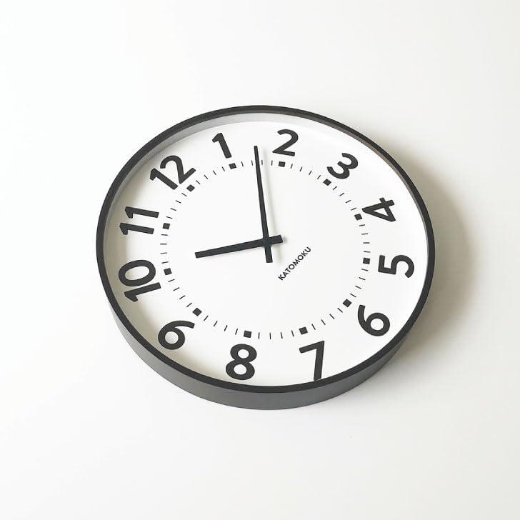 KATOMOKU plywood clock 17 km-106BRRC ブラウン 掛け時計 スイープムーブメント 直径36.2cm (電波時計)_7