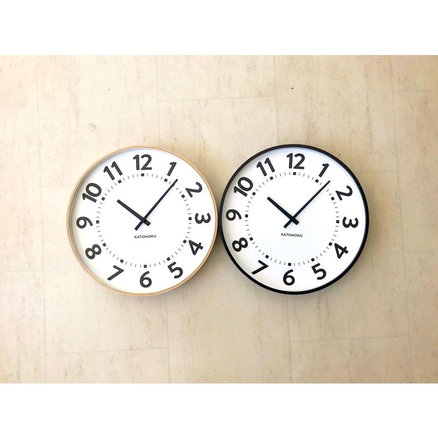 KATOMOKU plywood clock 17 掛け時計 スイープムーブメント km-106NARC φ362mm (電波時計)_6