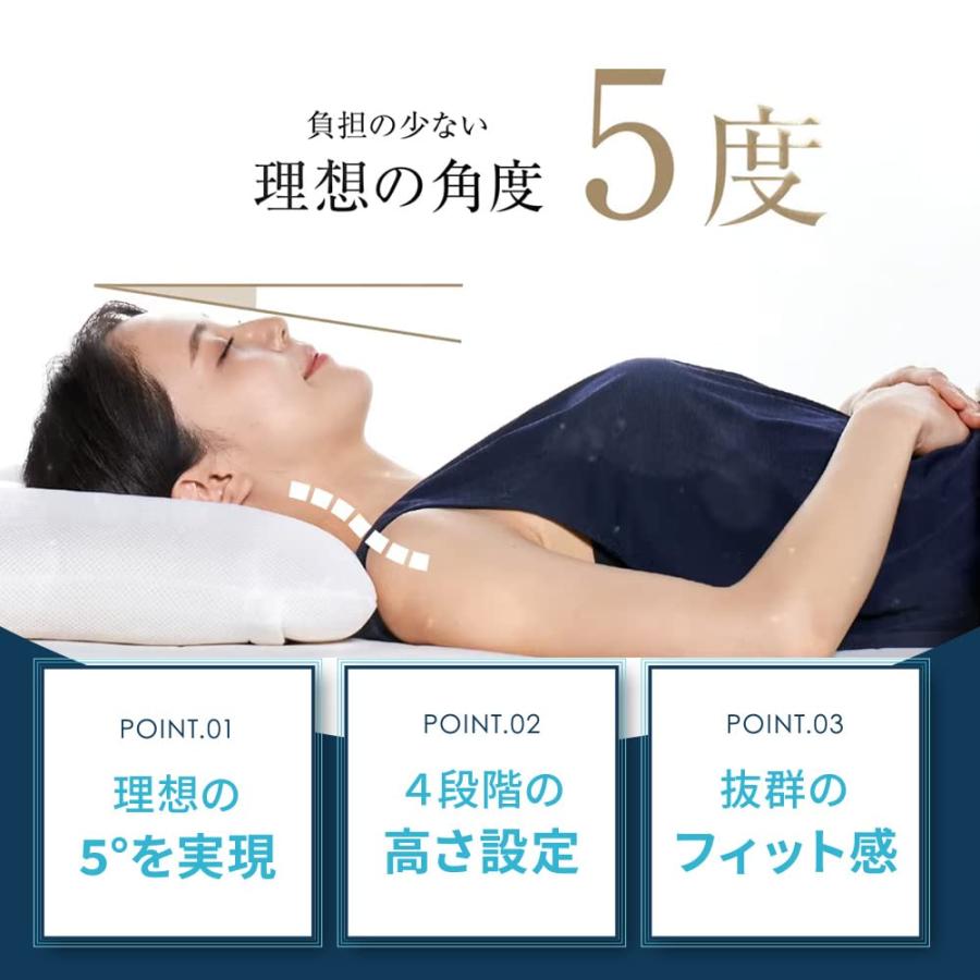 LOFTY ロフテー 枕 5セルピロー 低反発炭パイプ 3号 男性 標準 63cm