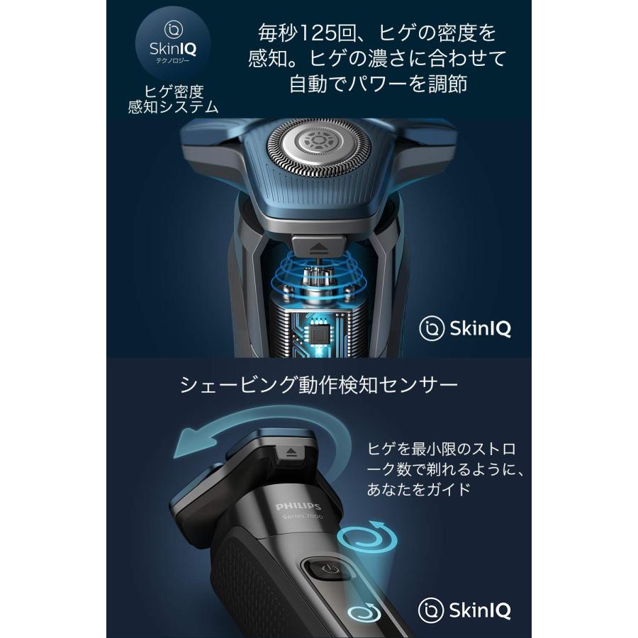 洗浄器付き】フィリップス 7000 シリーズ 電気シェーバー・45枚