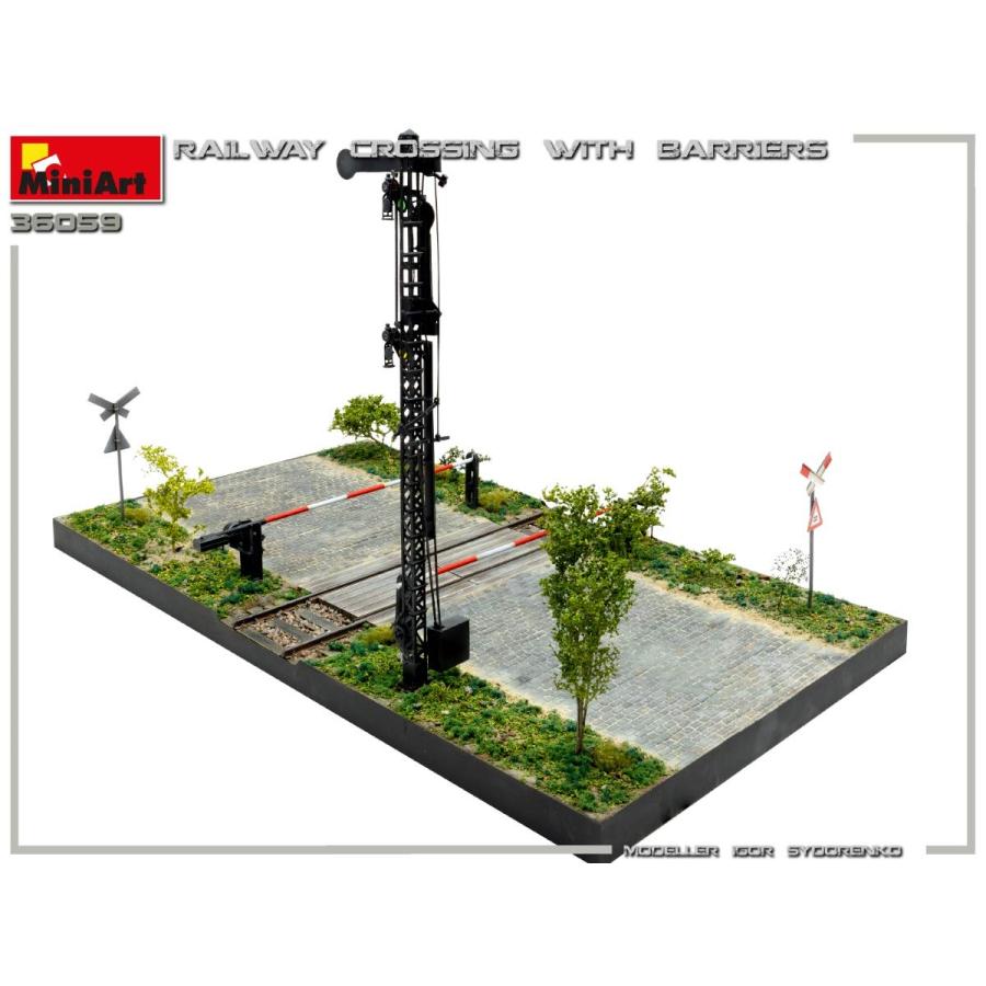 ミニアート 1/35 鉄道踏切情景 プラモデル MA36059の画像