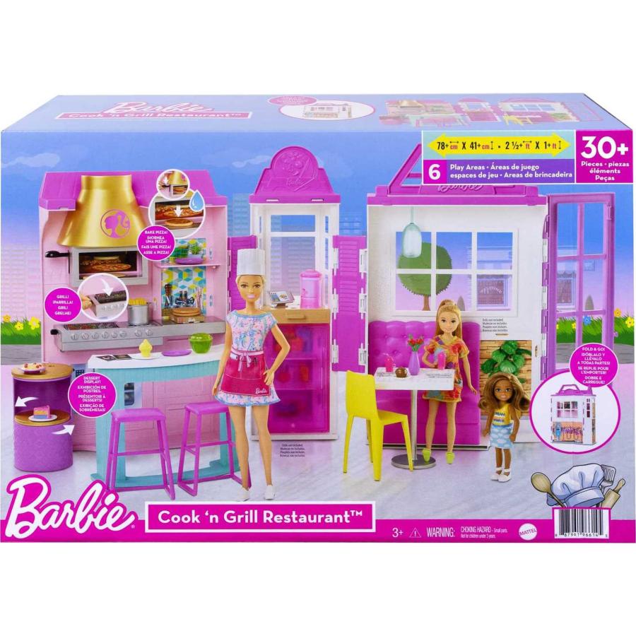 バービー(Barbie) グリル・レストラン 【着せ替え人形・ハウス